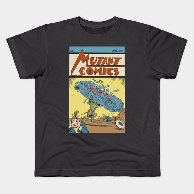 Mutant Comics Shirt Kids T-Shirt by The darkcartoon